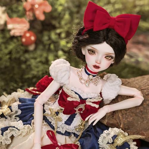 Edle Prinzessin BJD Doll 1/4 41cm Elegante SD Puppe Handgemacht Harz Kugelgelenkpuppe mit Komplettset Kleidung Perücke Schuhe Make-up und Accessoires von GYHCB