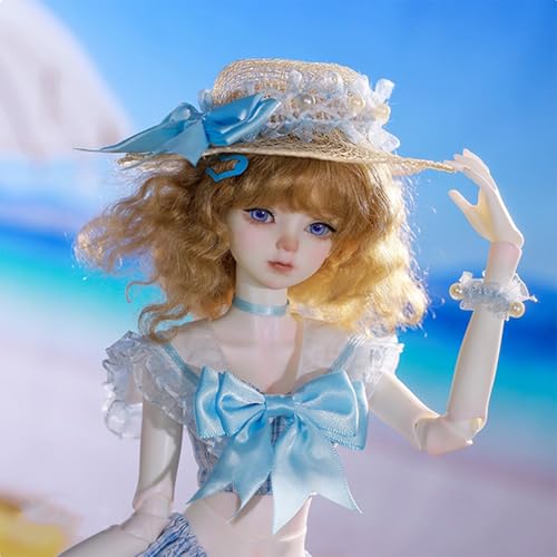 Exquisite BJD Puppe 1/4 44cm SD Kugelgelenkpuppen, Handgefertigt Make-up, Harzmaterial, Cosplay Actionfigur mit Bademode und Komplettes Zubehör Exquisite BJD Puppe 1/4 44cm SD Kugelgelenkpuppen, Handgefertigt Make-up, Harzmaterial, Cosplay Actionfigur mit Bademode und Komplettes Zubehör von GYHCB