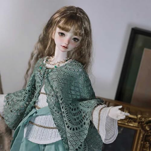 Handgefertigt 1/4 Schöne BJD Doll Alltagstauglich Vintage-Stil SD-Puppe 44 cm Kugelgelenkpuppe mit Make-up + Komplettes Zubehör von GYHCB