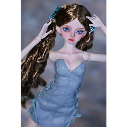 Handgefertigt Mode BJD-Puppen 44,5cm 17,5 Zoll Flexibel Ball Jointed Doll 1/4 SD-Puppe Vollständiger Satz, Starke Plastizität von GYHCB