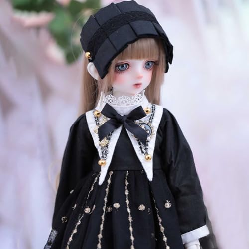 Handgefertigte Elegante BJD-Puppe 1/4 Prinzessin SD Doll 40,5 cm 15,94 Zoll Harz Kugelgelenkpuppe Komplettset, für Schreibtisch und Wanddekoration von GYHCB