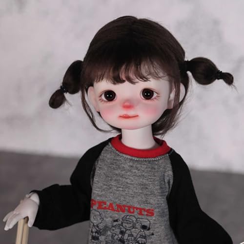 Mini BJD Doll 1/6 SD-Puppe Komplettset 26 cm 10,23 Zoll Harz Mädchen Kugelgelenkpuppe Anime-Figur mit Kleidungsset Perücke Make-up, Sammelgeschenk von GYHCB