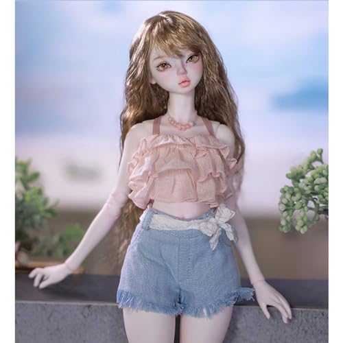 Modern Süß BJD-Puppe 1/4 Kugelgelenk Puppe, 44 cm SD Doll Vollständiger Satz Handgefertigt Harz Anziehpuppe, Wird für Sammlungen Verwendet von GYHCB