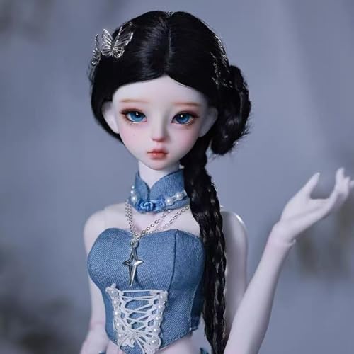 Modische 1/4 BJD-Puppe 44 cm Kugelgelenkpuppen Weiße Hautfarbe Handgefertigt SD Doll Sammlerstück Geschenkset Modische 1/4 BJD-Puppe 44 cm Kugelgelenkpuppen Weiße Hautfarbe Handgefertigt SD Doll Sammlerstück Geschenkset von GYHCB