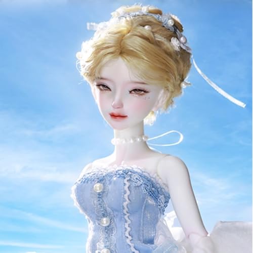Pretty BJD Doll 1/4 44 cm Resin SD Ball Jointed Doll, Hand-Painted Makeup, with Clothes + Shoes + Wig, Kopfbedeckung Nicht Enthalten Pretty BJD Doll 1/4 44 cm Resin SD Ball Jointed Doll, Hand-Painted Makeup, with Clothes + Shoes + Wig, Kopfbedeckung Nicht Enthalten von GYHCB
