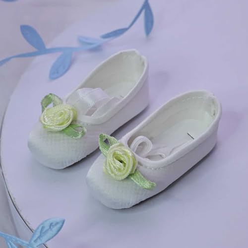 Puppenschuhe für 1/4 BJD, Ballerinas für Puppen, Mini Flache Schuhe für Weibliche Puppen, DIY-Kostüm, Kleid, Kostüm Zubehör von GYHCB