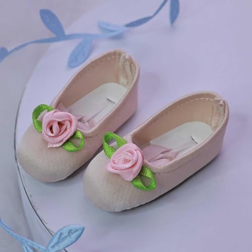 Puppenschuhe für 1/4 BJD, Ballerinas für Puppen, Mini Flache Schuhe für Weibliche Puppen, DIY-Kostüm, Kleid, Kostüm Zubehör von GYHCB