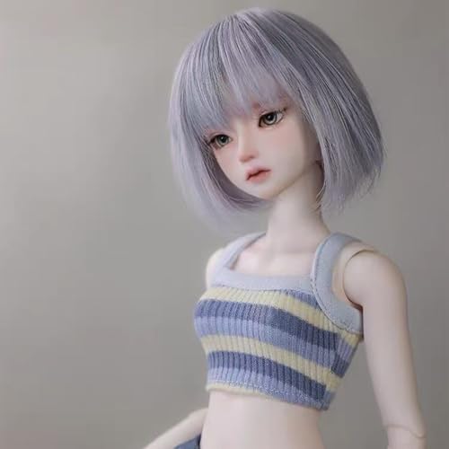 Schlichter Stil BJD-Puppe 1/4 Kurzhaar Kugelgelenkpuppen, Handgefertigt, Höhe 44 cm/17in, Für SD-Puppensammler Schlichter Stil BJD-Puppe 1/4 Kurzhaar Kugelgelenkpuppen, Handgefertigt, Höhe 44 cm/17in, Für SD-Puppensammler von GYHCB