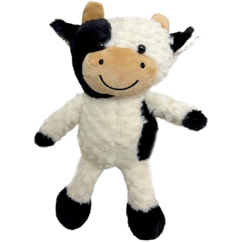 GYHWOFUL Kuscheltier Kuh 30CM, Niedliches Kuh Stofftier Spielzeug, Weiches Flauschiger Schwarz Weiß Kuh Plüschtier, Plüsch Stuffed Animals, Geschenke für Kinder Jungen Mädchen, Home deko (Stehend) von GYHWOFUL