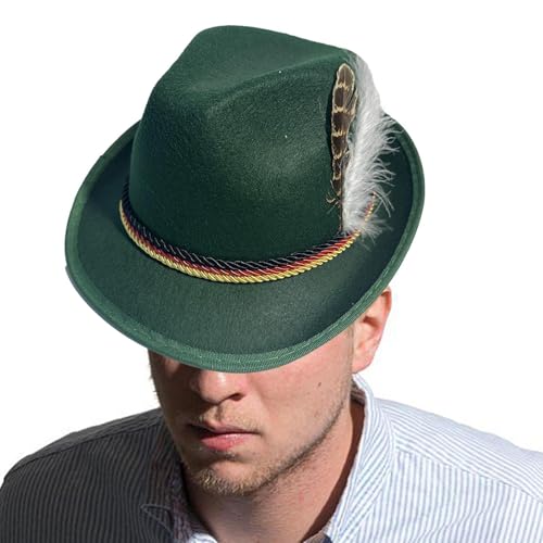 Deutsche Hüte für Oktoberfest, Vlies-Rollenspiel-Hut, Oktoberfest-Kostüm-Accessoire, Kopfbedeckung für Erwachsene, Bühnenauftritte, Rollenspiele, Festival, Halloween, Maskenball Deutsche Hüte für Oktoberfest, Vlies-Rollenspiel-Hut, Oktoberfest-Kostüm-Accessoire, Kopfbedeckung für Erwachsene, Bühnenauftritte, Rollenspiele, Festival, Halloween, Maskenball von GZBMEZS