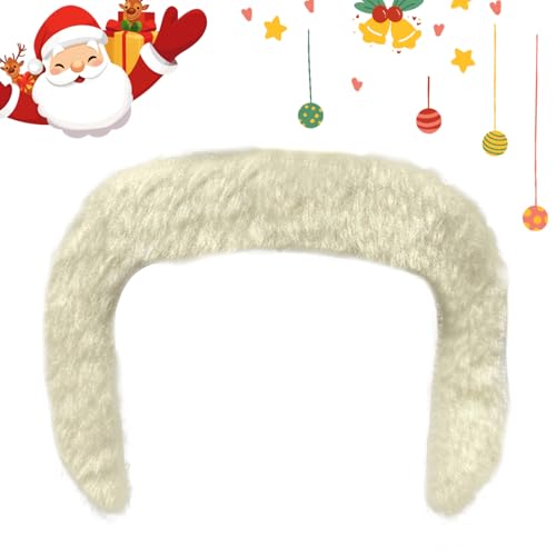 Gefälschter Schnurrbart - Dress Up Bart für Weihnachten - Fake Schnurrbart Atmungsaktives Cosplay Zubehör für Jagd Haus Theater Schauspieler Drag Performer Fotografie Modelle Themen-Events Gefälschter Schnurrbart - Dress Up Bart für Weihnachten - Fake Schnurrbart Atmungsaktives Cosplay Zubehör für Jagd Haus Theater Schauspieler Drag Performer Fotografie Modelle Themen-Events von GZBMEZS