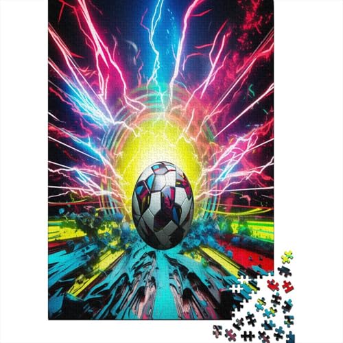 Fußball 1000 Teile Puzzle Für Erwachsene, Hochwertige Recycelbare MateriAußerirdische Und Druck Puzzlespiel, Familienspiel, Geschenk Für Liebhaber Oder Freunde Puzzel 1000pcs (75x50cm) von GZCVBDYUY