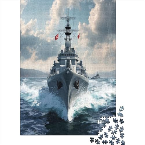 Kriegsschiff Puzzlespiel 1000 Teile Für Erwachsene, Einzigartige Kunstwerke Und Vorlage - Geburtstagsgeschenk - Spaßige Puzzles Mit Überraschung Von Puzzle in A Bag Puzzel 1000pcs (75x50cm) von GZCVBDYUY