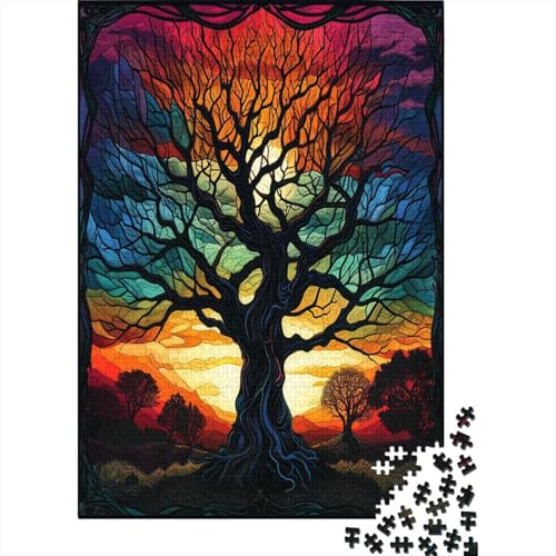 Lebensbaum Puzzle 1000 Teile Erwachsene Puzzles Für Erwachsene Klassische Puzzles 1000 Teile Erwachsene Puzzlespiel Schwer Pädagogisches Spielzeug Erwachsene Kinder Puzzel 1000pcs (75x50cm) von GZCVBDYUY