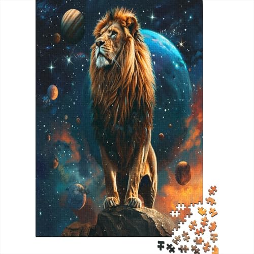 Löwe Puzzle 1000 Teile,für Erwachsene, Impossible Puzzle,farbenfrohes Legespiel,GesKükenlichkeitsspiel Für Die Ganze Familie,Erwachsenenpuzzle Puzzel 1000pcs (75x50cm) von GZCVBDYUY