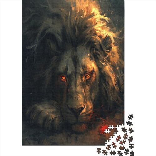 Löwe Puzzlespiel 1000 Teile Puzzle Für Erwachsene Und Kinder Ab 14 Jahren, Puzzle-Motiv Erwachsenen Puzzlespiel Puzzel 1000pcs (75x50cm) von GZCVBDYUY