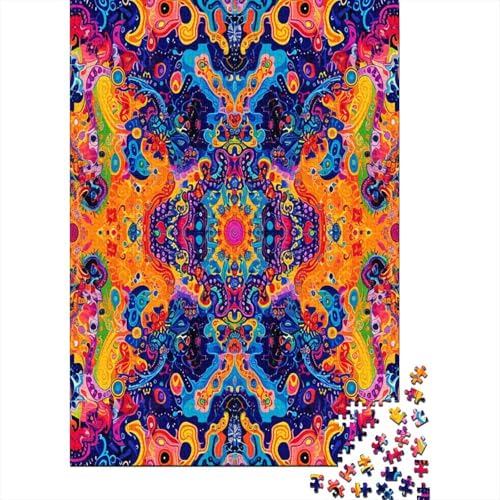 Psychedelic Puzzle 1000 Teile Erwachsene Puzzles Für Erwachsene Klassische Puzzles 1000 Teile Erwachsene Puzzlespiel Schwer Pädagogisches Spielzeug Erwachsene Kinder Puzzel 1000pcs (75x50cm) von GZCVBDYUY