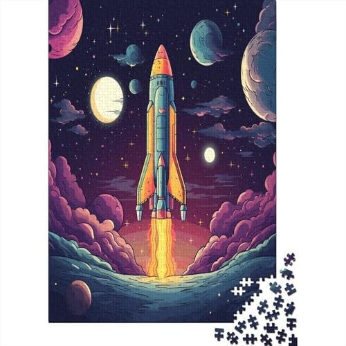 Rakete Puzzle 1000 Teile Puzzle Für Erwachsene Und Kinder Ab 14 Jahren,Puzzlespiel Erwachsenen Puzzlespiel Puzzel 1000pcs (75x50cm) von GZCVBDYUY