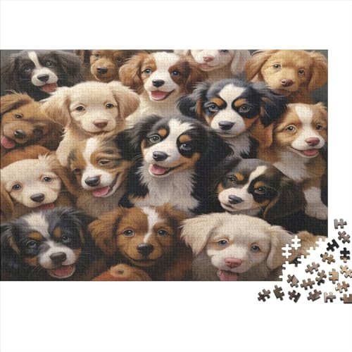 Welpen 1000 Teile, Impossible Puzzle,GesKükenlichkeitsspiel Für Die Ganze Familie, Erwachsenenpuzzle Ab 14 Jahren Puzzel 1000pcs (75x50cm) von GZCVBDYUY