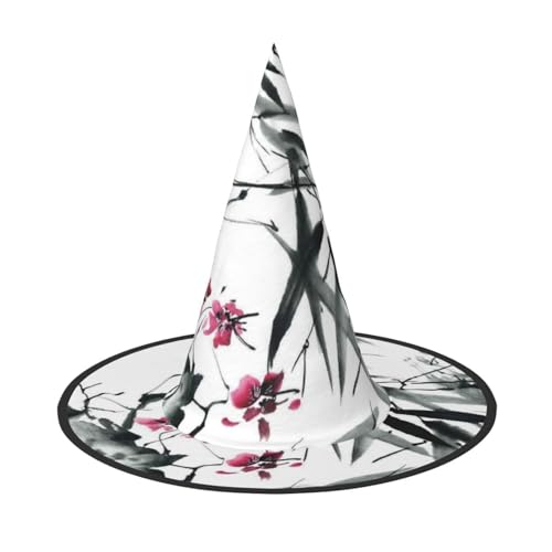 GZHYHAKAN Bambus-Stiele mit Kirsch-Druck, Halloween-Hut für Partys, Karneval und Rollenspiele – leicht, bequem GZHYHAKAN Bambus-Stiele mit Kirsch-Druck, Halloween-Hut für Partys, Karneval und Rollenspiele – leicht, bequem von GZHYHAKAN