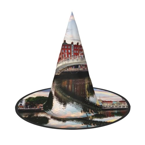 GZHYHAKAN Dublin Irland Ha Penny Bridge River Print Halloween Hut für Partys, Karneval und Rollenspiele - leicht, bequem GZHYHAKAN Dublin Irland Ha Penny Bridge River Print Halloween Hut für Partys, Karneval und Rollenspiele - leicht, bequem von GZHYHAKAN