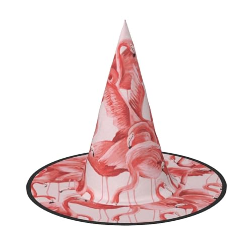 GZHYHAKAN Flamingo-Print Halloween Hut für Partys, Karneval und Rollenspiele - leicht, bequem GZHYHAKAN Flamingo-Print Halloween Hut für Partys, Karneval und Rollenspiele - leicht, bequem von GZHYHAKAN