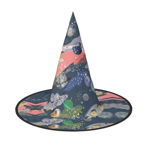 GZHYHAKAN Halloween-Hut mit Planetendruck für Partys, Karneval und Rollenspiele - leicht, bequem GZHYHAKAN Halloween-Hut mit Planetendruck für Partys, Karneval und Rollenspiele - leicht, bequem von GZHYHAKAN