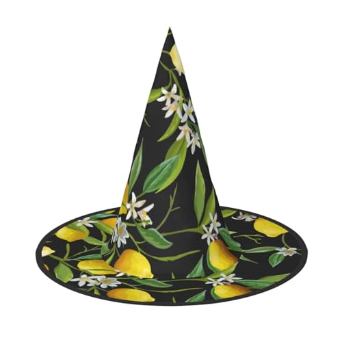 GZHYHAKAN Halloween-Hut mit Zitronen- und Blumendruck, für Partys, Karneval, Rollenspiele, leicht, bequem GZHYHAKAN Halloween-Hut mit Zitronen- und Blumendruck, für Partys, Karneval, Rollenspiele, leicht, bequem von GZHYHAKAN