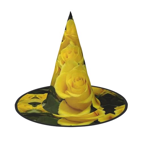 GZHYHAKAN Halloween-Hut mit gelben Rosen für Partys, Karneval und Rollenspiele - leicht, bequem GZHYHAKAN Halloween-Hut mit gelben Rosen für Partys, Karneval und Rollenspiele - leicht, bequem von GZHYHAKAN