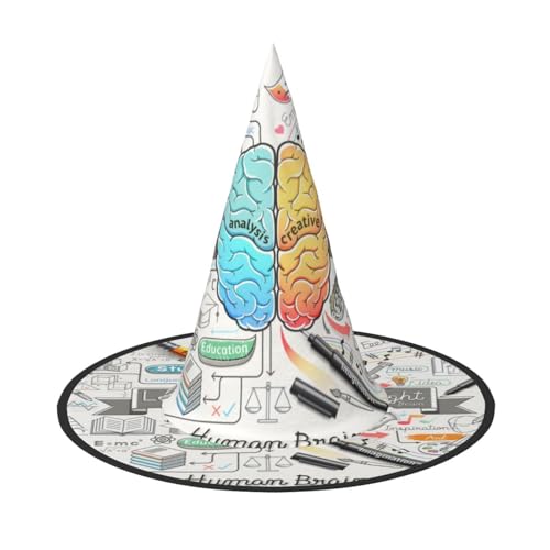 GZHYHAKAN Halloween-Hut mit menschlichem Gehirn-Druck, für Partys, Karneval, Rollenspiele, leicht, bequem GZHYHAKAN Halloween-Hut mit menschlichem Gehirn-Druck, für Partys, Karneval, Rollenspiele, leicht, bequem von GZHYHAKAN