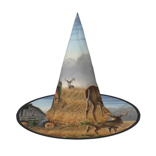GZHYHAKAN Hirschjagd Druck Halloween Hut für Partys, Karneval und Rollenspiele - leicht, bequem GZHYHAKAN Hirschjagd Druck Halloween Hut für Partys, Karneval und Rollenspiele - leicht, bequem von GZHYHAKAN