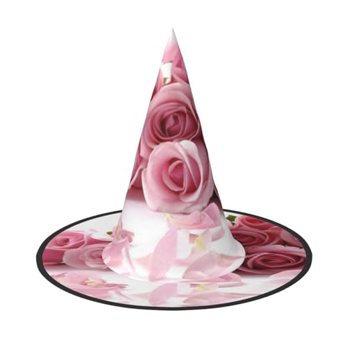 GZHYHAKAN Rosa Rose Print Halloween Hut für Partys, Karneval und Rollenspiele - leicht, bequem GZHYHAKAN Rosa Rose Print Halloween Hut für Partys, Karneval und Rollenspiele - leicht, bequem von GZHYHAKAN