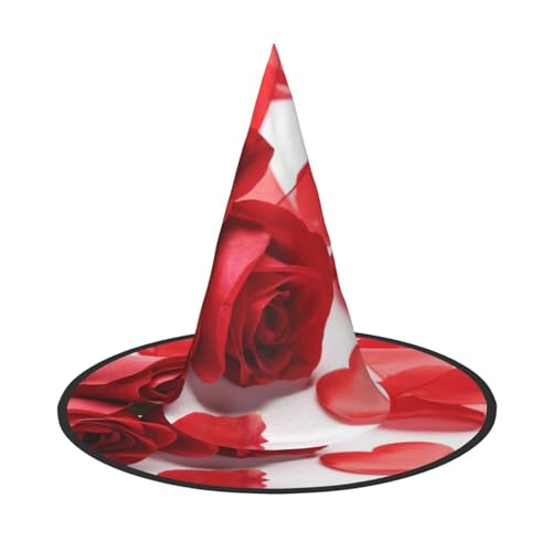 GZHYHAKAN Rote Rose Print Halloween Hut für Partys, Karneval und Rollenspiele - leicht, bequem GZHYHAKAN Rote Rose Print Halloween Hut für Partys, Karneval und Rollenspiele - leicht, bequem von GZHYHAKAN