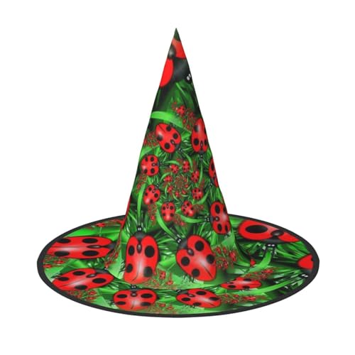 GZHYHAKAN Roter Marienkäfer Print Halloween Hut für Partys, Karneval und Rollenspiele - leicht, bequem GZHYHAKAN Roter Marienkäfer Print Halloween Hut für Partys, Karneval und Rollenspiele - leicht, bequem von GZHYHAKAN