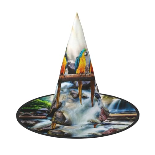 GZHYHAKAN Süßer Papageien-Print Halloween Hut für Partys, Karneval und Rollenspiele - leicht, bequem GZHYHAKAN Süßer Papageien-Print Halloween Hut für Partys, Karneval und Rollenspiele - leicht, bequem von GZHYHAKAN