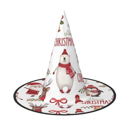 GZHYHAKAN Weihnachtsmütze mit Weihnachtsmann-Druck, Halloween-Mütze, für Partys, Karneval, Rollenspiele, leicht, bequem GZHYHAKAN Weihnachtsmütze mit Weihnachtsmann-Druck, Halloween-Mütze, für Partys, Karneval, Rollenspiele, leicht, bequem von GZHYHAKAN