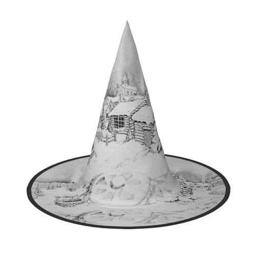 GZHYHAKAN Winter auf verschneiten Druck Halloween Hut für Partys, Karneval und Rollenspiele - leicht, bequem GZHYHAKAN Winter auf verschneiten Druck Halloween Hut für Partys, Karneval und Rollenspiele - leicht, bequem von GZHYHAKAN