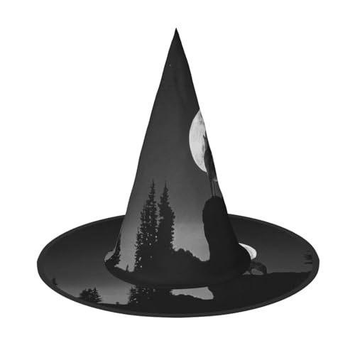 GZHYHAKAN Wolf Nacht Mond Print Halloween Hut für Partys, Karneval und Rollenspiele - leicht, bequem GZHYHAKAN Wolf Nacht Mond Print Halloween Hut für Partys, Karneval und Rollenspiele - leicht, bequem von GZHYHAKAN