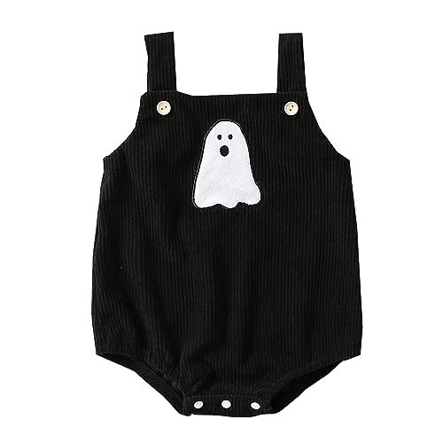 GZSRTT Baby Mädchen 1. / 2. / 3. Geburtstag Outfit Baumwolle Kurzarm Strampler + Gepunktet Tütü Rock + Stirnband 3tlg Bekleidungsset Halloween Kürbis Mantel Hut,Erstes Halloween Rollenspiele Anime Cos von GZSRTT