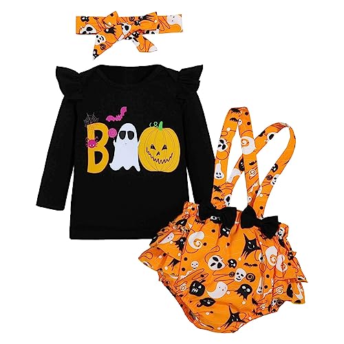 GZSRTT Baby Mädchen Rüsche Blumen Spitze Strampler Prinzessin Tutu Tüllkleid+Stirnband Sommer Kleidung Halloween Baby Outfit,Mütze Halloween-Party Halloween Cosplay Kostüme Fur Kinder Baby Erstaussta von GZSRTT