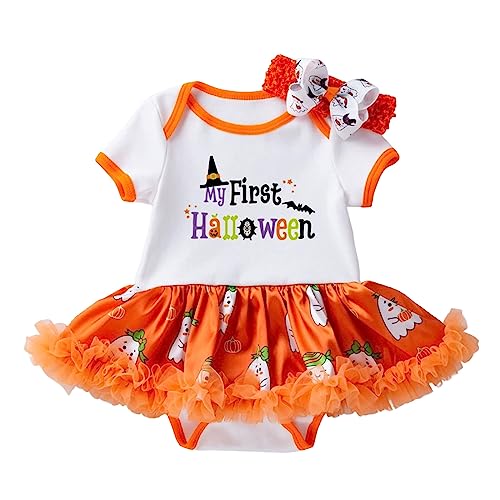 GZSRTT Baby Mädchen Valentinstag Kleidung Set Lange Ärmel Kräuseln Schulter Liebe Herzen Hasen Blumendruck Strampler Bodysuit Cord Haltungsliebe Liebe Herz Tutu Kleid Kürbis Baby,Hexe Aufführungen Ani von GZSRTT