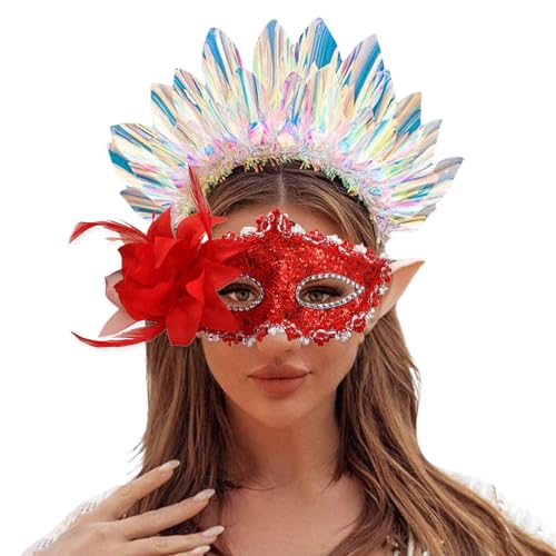 GZSRTT Gesichtsmaske Karneval,Kostüm Maske Maskerade Sein Maske Karneval Herren Schwarz Filz-Augenmaske Für Party-Kostüme Maske Maske Damen Gesicht Steampunk Brille Karnevalmaske,Schwarze Maske Masken von GZSRTT