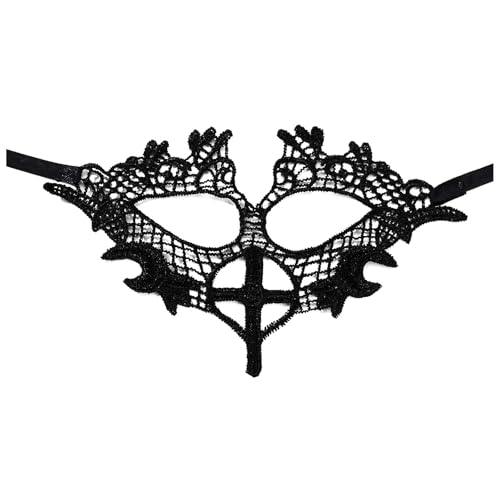 GZSRTT Halbmaske Karneval,Masquerade Maske Damen Spitze Maske Schwarze Maske Spitze Spitze Maskerade Maske Phantom Of The Opera Costume Maske Karneval Herren Schwarz Katzen Maske Karneval,Maske Gesich von GZSRTT