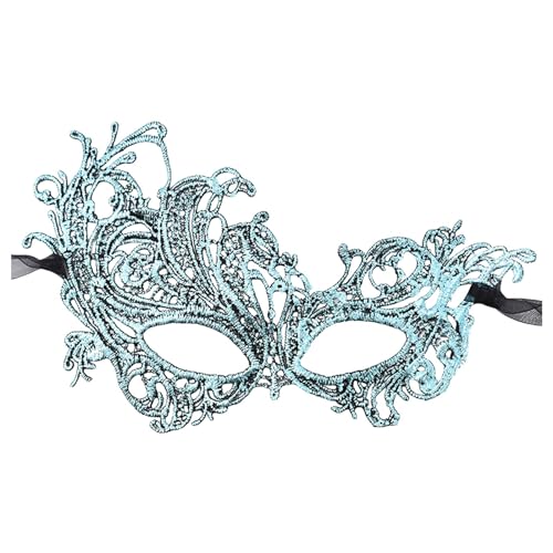 GZSRTT Halbmaske Karneval Herren,Maskerade Maske Venezianisch Karneval Damen Maske Halbmaske Karneval Herren Maskerade Masken Feder Maske Phantom Of The Opera Costume Spitzen Maske Schwarz Karneval Ko von GZSRTT