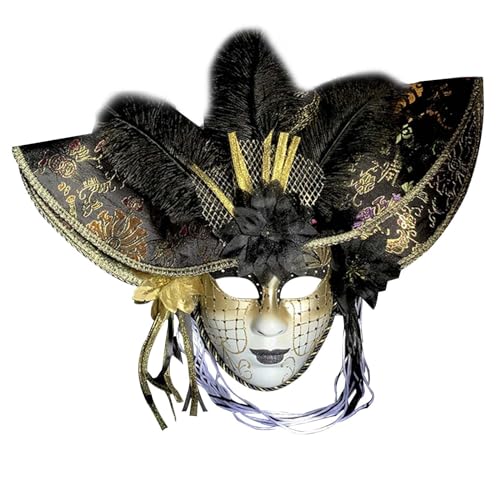 GZSRTT Karneval Kostüm Herren Maske,Schwarze Maskenballnmaske Maskenballmaske Für Frauen Venezianische Maske Herren Karneval Kostüm Maske Die Maske Phantom Of The Opera Mask Augenmaske Karneval Herren von GZSRTT