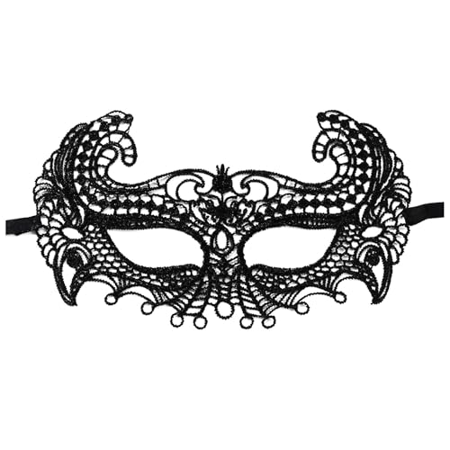 GZSRTT Katzen Maske Karneval,Haloween Maske Karneval Masken Damen Masken Spitze Maske Maskenball Männer Venezianische Maske Schwarz Venezianische Maske Damen Schwarz Karnevalsmaske Herren,Masken Fasch von GZSRTT