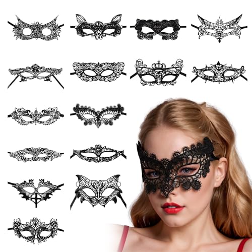 GZSRTT Lace Karneval Mask,Katze Maske Katzenmaske Damen Maske Spitze Schwarz Masquerade Phantom Der Oper Maske Weiß Schwarze Maske Ball Karneval Costumemask,Schwarze Maske Spitze Maske Karneval Damen von GZSRTT