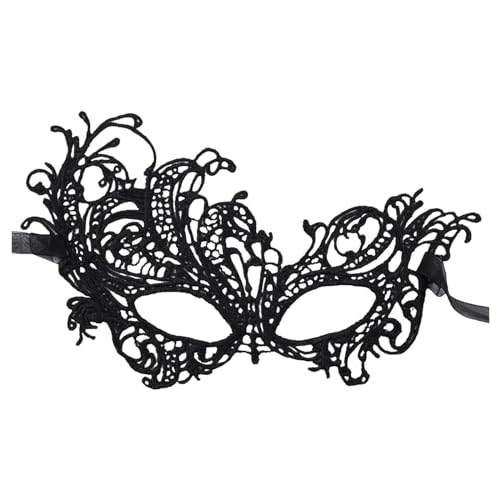 GZSRTT Schwarze Maske Karneval,Maskenball Maske Maske Karneval Damen Spitze Maskerade Maske Karneval Black Masquerade Mask Maske Phantom Der Oper Weiß Ball Maske Schwarz Karnevalsmasken,Paare Maskenba von GZSRTT