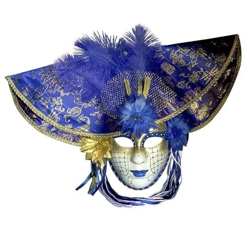 GZSRTT Weiße Maske Karneval,Vampir Maske Gold Venezianische Masken Maskenball Damen Schwarze Augenmaske Kostüm Damen Maskenball Mit Federmaske Gothic Steam Punk Designs Karnevalsmasken Selbst Gestalte von GZSRTT