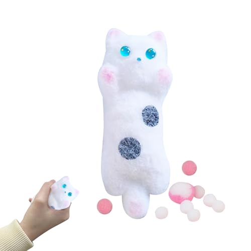 Stress Katze Stress Spielzeug, Katze Antistress Spielzeug, Squishy Anti Stress Spielzeug Katze, Kreatives Dekompressions Katze, Squishy Squeeze Toys Fidget Toys Reisespielzeug, Quetschspielzeug (D) von GZWY